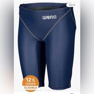 Arena Navy Powerskin Jammer Tech Suit Swimsuit, 12u Approved, sz 30, Brand New